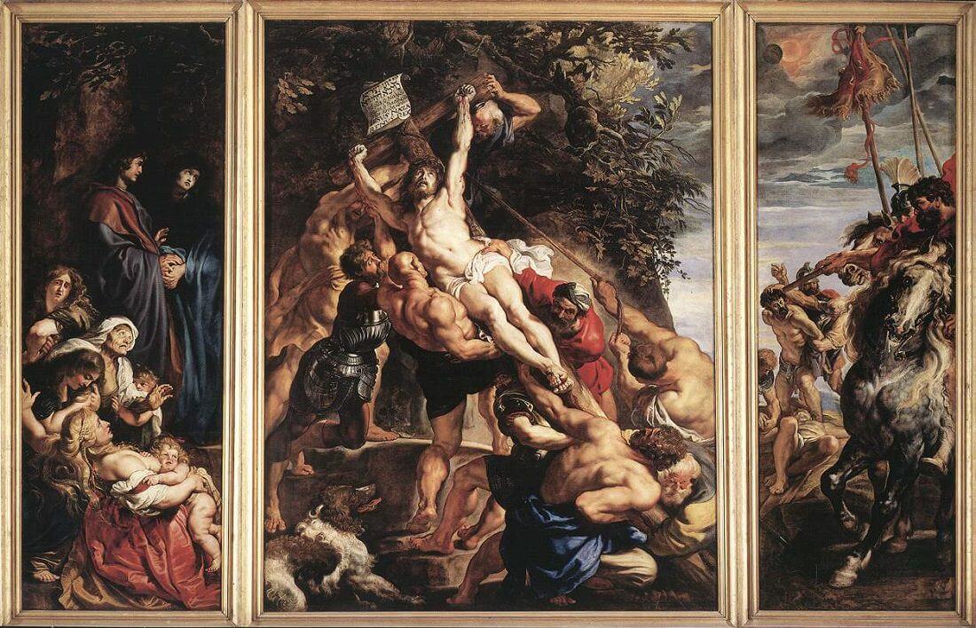 Raising of the Cross, 1610 by Peter Paul Rubens