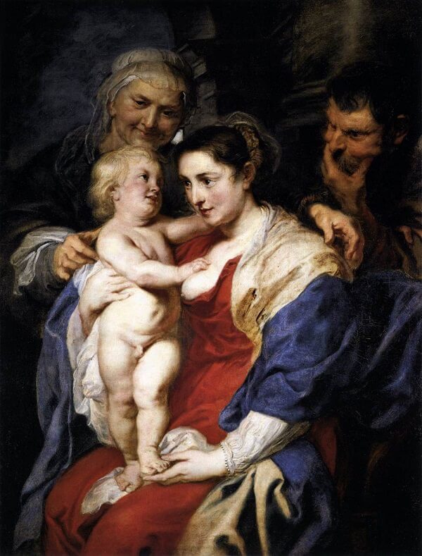 The Holy Family with St Anne, 1630 by Peter Paul Rubens