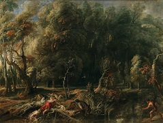 Landscape with Hunt of Atalanta and Meleager by Peter Paul Rubens
