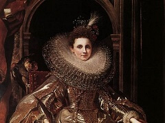 Portrait of Maria Serra Pallavicino by Peter Paul Rubens