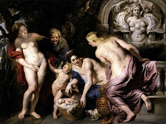 The Discovery of the Child Erichthonius by Peter Paul Rubens