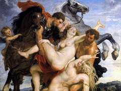 The Rape of the Daughters of Leucippus by Peter Paul Rubens